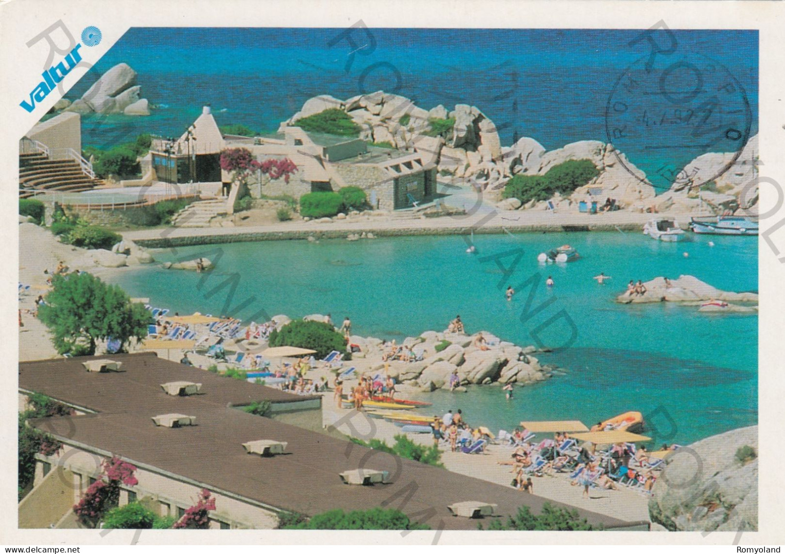 CARTOLINA  C8 VALTUR,SASSARI,SARDEGNA-VILLAGGIO SANTO STEFANO-MARE,SOLE,ESTATE,VACANZA,BELLA ITALIA,VIAGGIATA 1992 - Sassari