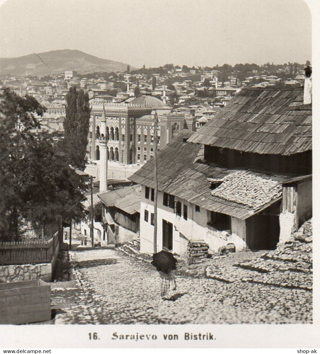 AK-0798/ Sarajevo Von Bistrik Bosnien  Stereofoto 1909 - Ohne Zuordnung