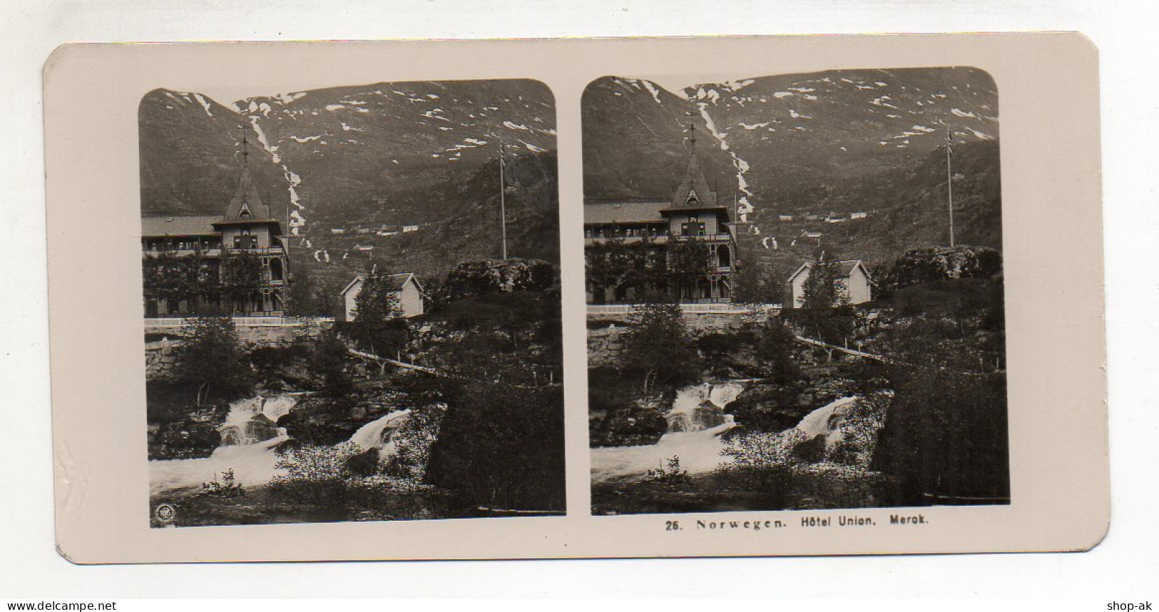 AK-0698/  Merok Hotel Union  Norwegen  NPG Stereofoto Ca.1905  - Sin Clasificación