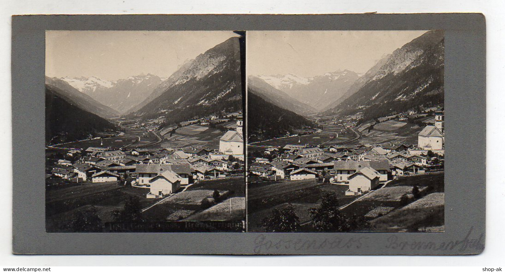 AK-0683/ Gossensass   Südtirol Italien  Stereofoto Ca.1905  - Ohne Zuordnung