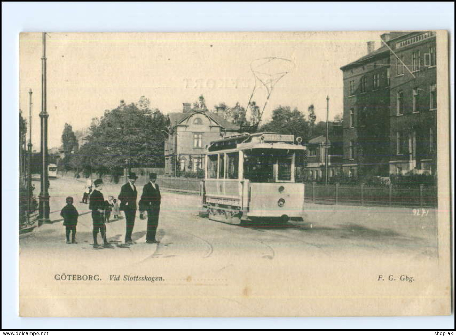 XX004388/ Göteborg Vid Stottskogen Straßenbahn AK Schweden Ca.1905 - Svezia