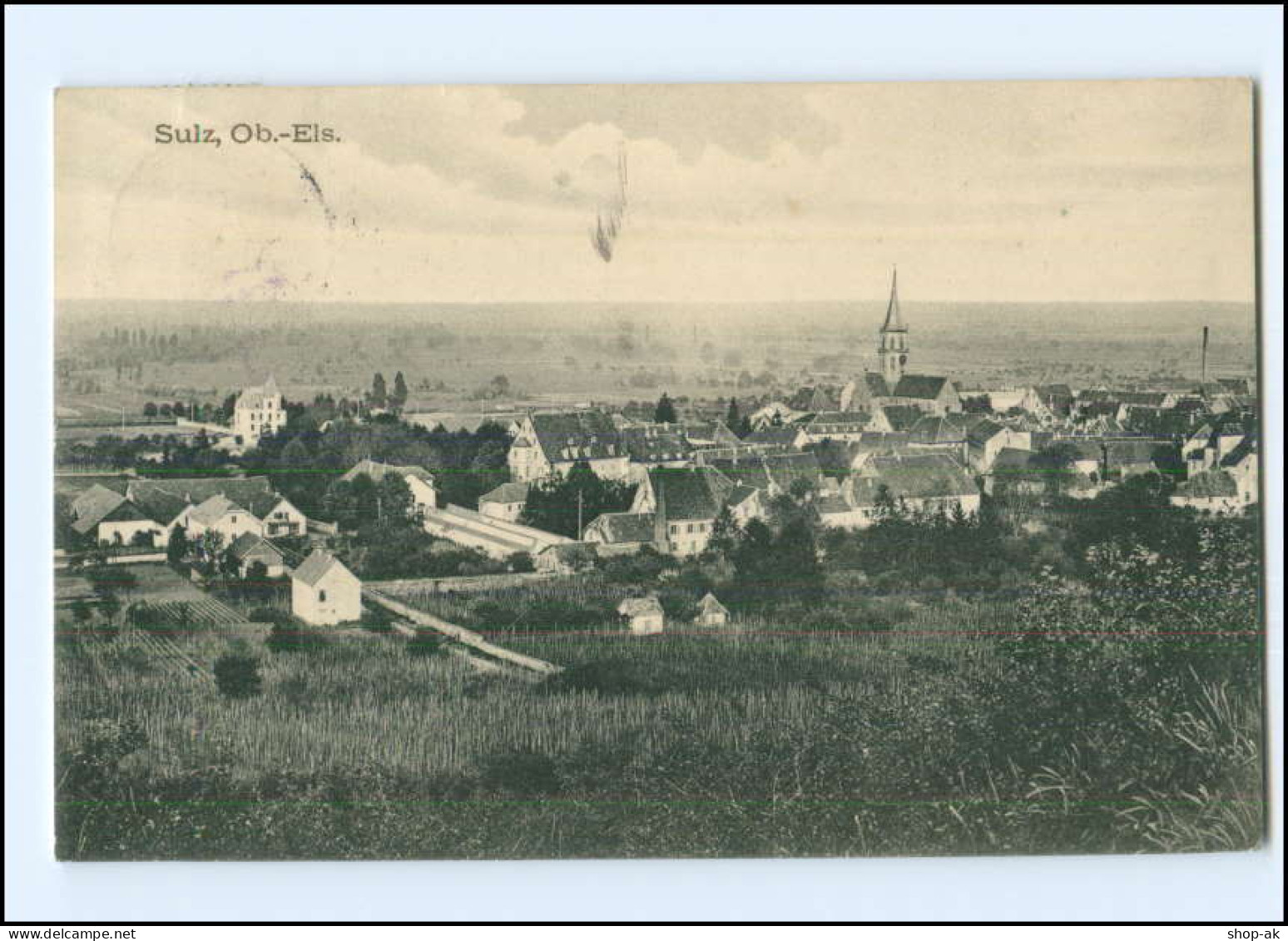 Y10906/ Elsaß Sulz Totalansicht 1916 AK - Elsass