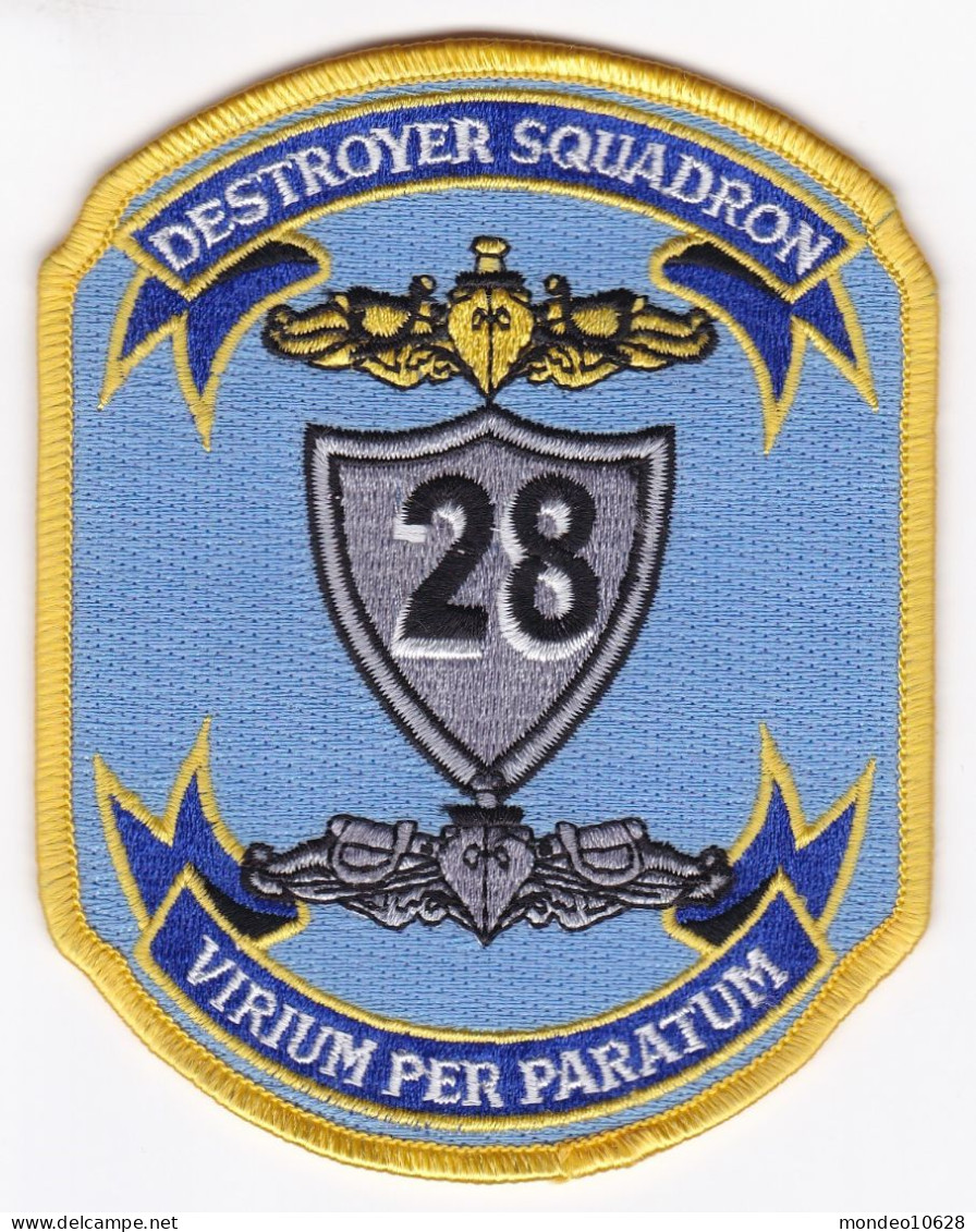 Badge Destroyer Squadron 28 - Escudos En Tela