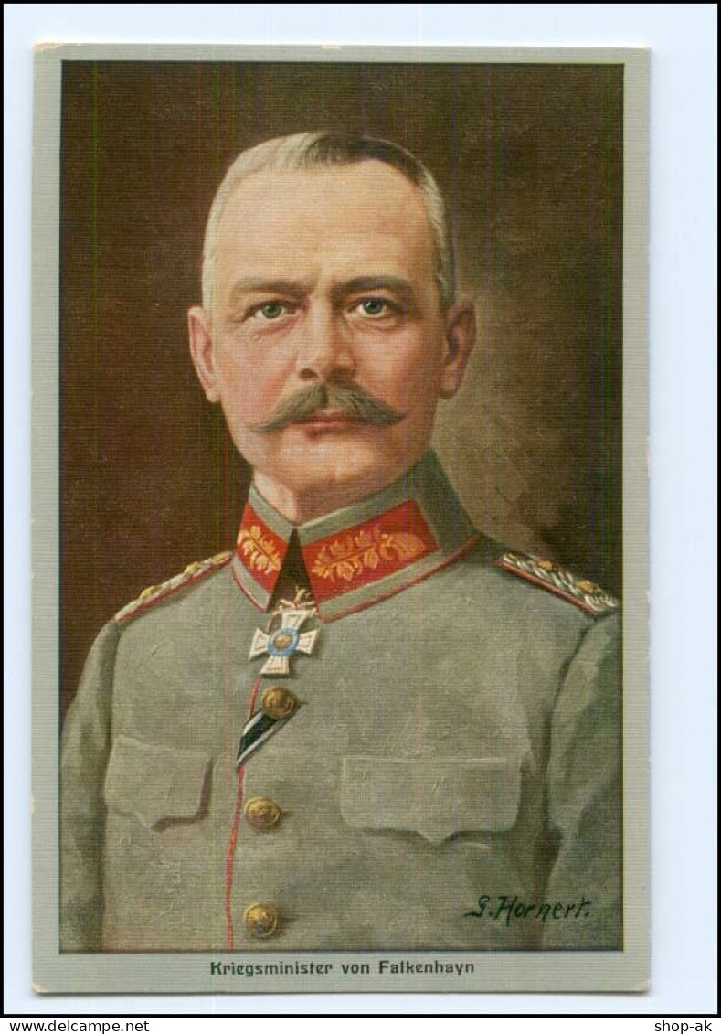 U4488/ Kriegsminister Von Falkenhayn AK 1915  Ilse Kohlen Werbung - Guerre 1914-18