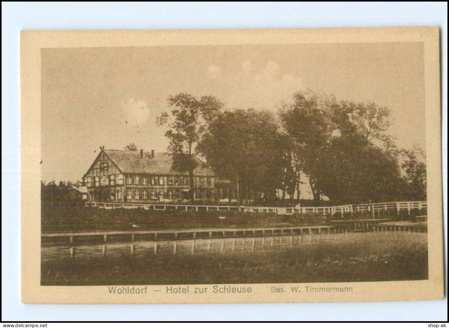 XX003777/ Hamburg Wohldorf Hotel Zur Schleuse AK 1922 - Wandsbek