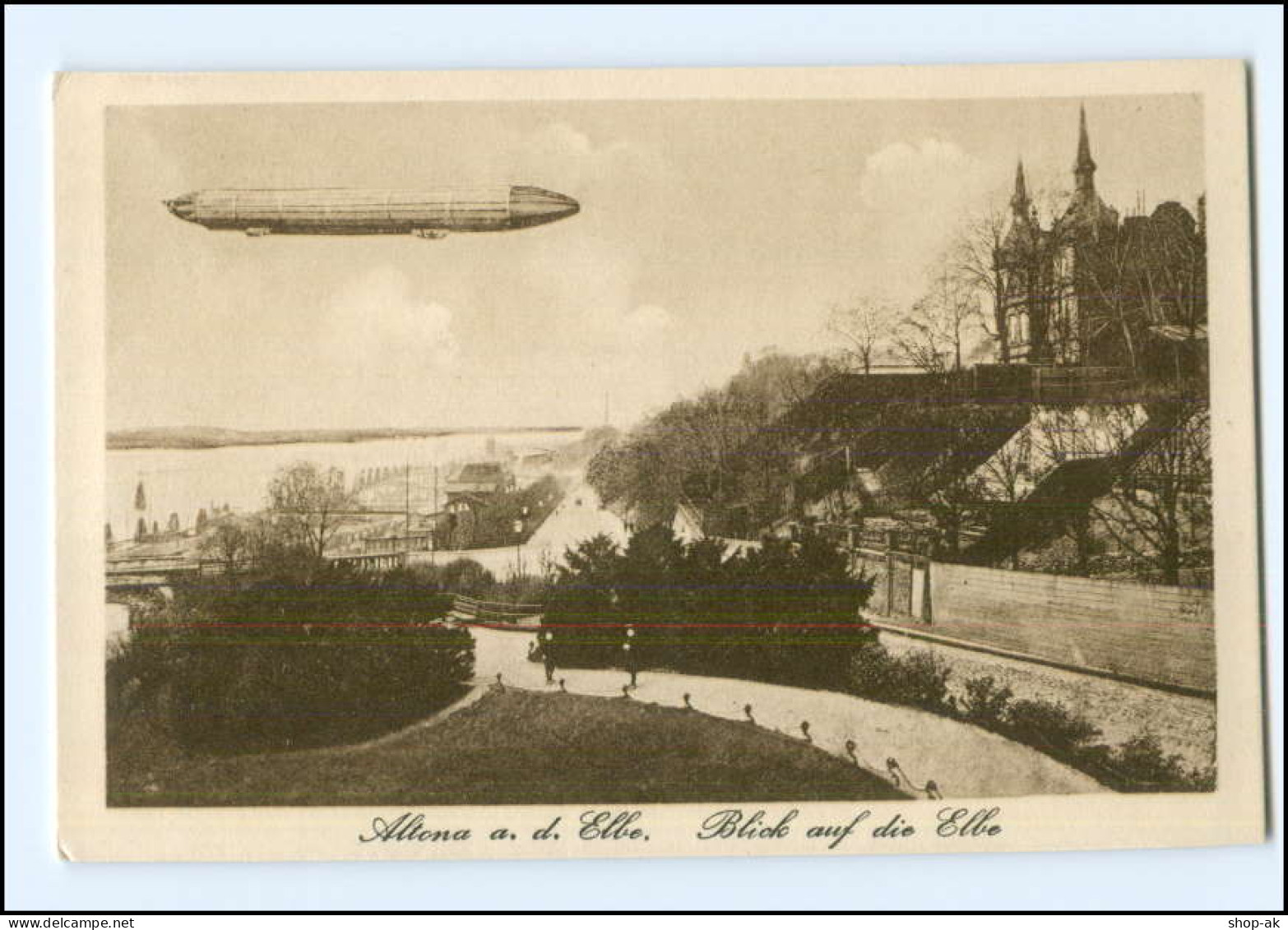 XX003766/ Hamburg Altona  Zeppelin AK Ca.1912 - Altona
