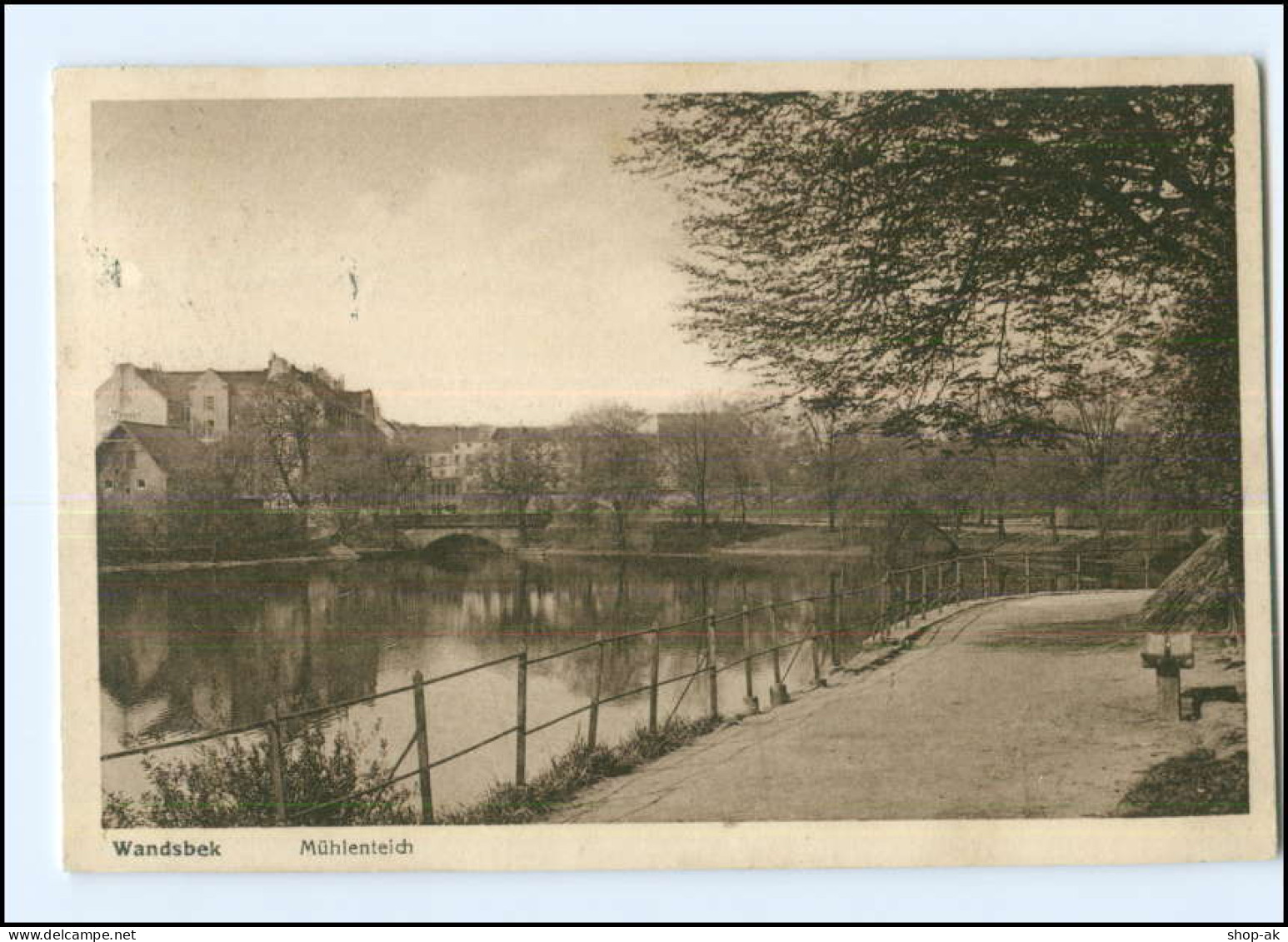 XX003747/ Hamburg Wandsbek Mühlenteich AK 1927 - Wandsbek