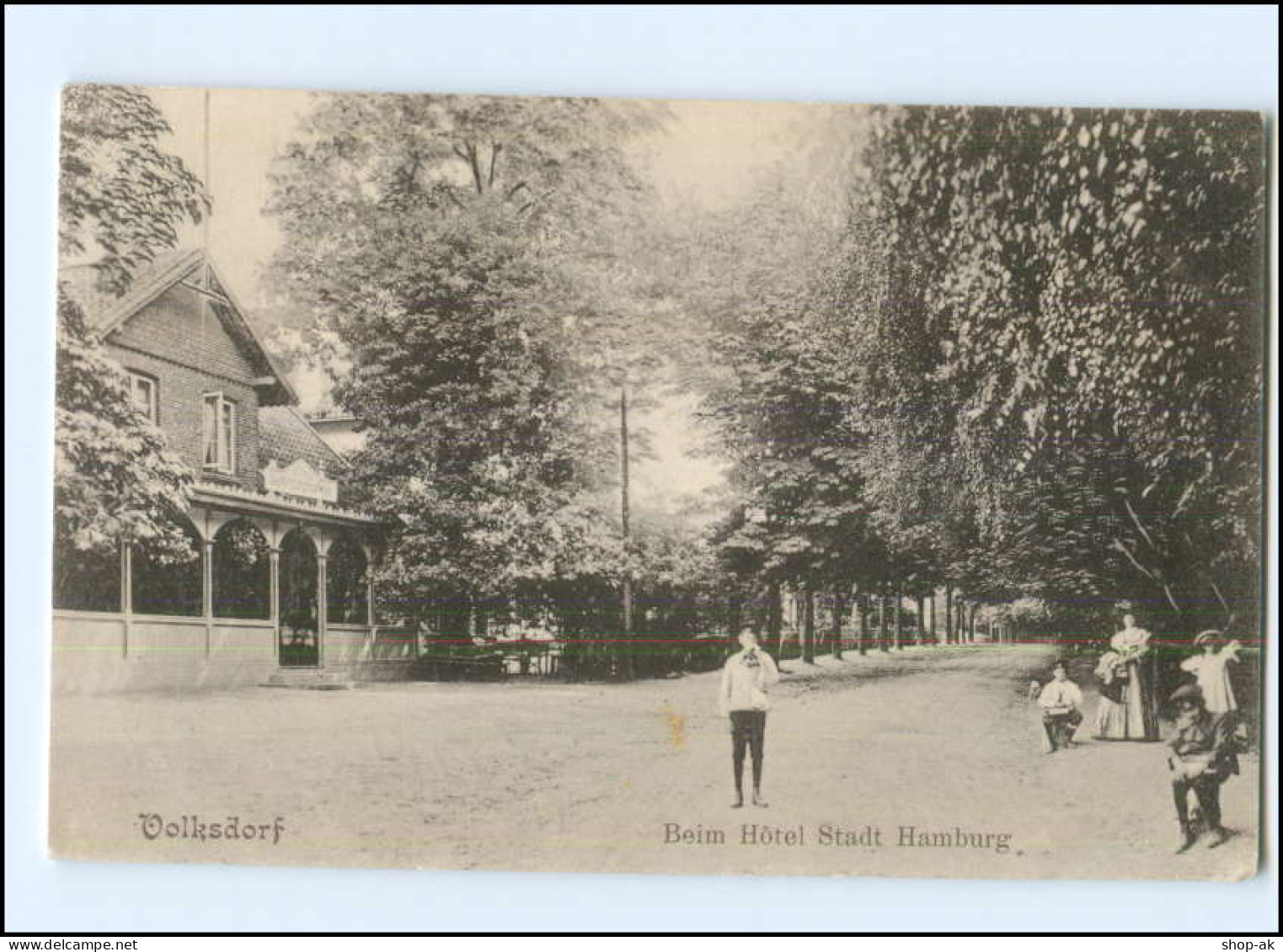 XX003732/ Hamburg Volksdorf Beim Hotel Stadt Hamburg AK 1913 - Wandsbek