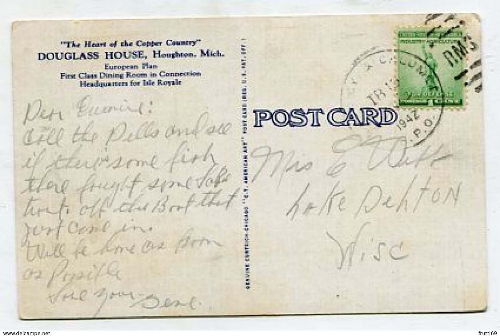 AK 213359 USA - Michigan - Houghton - Douglas House - Other & Unclassified