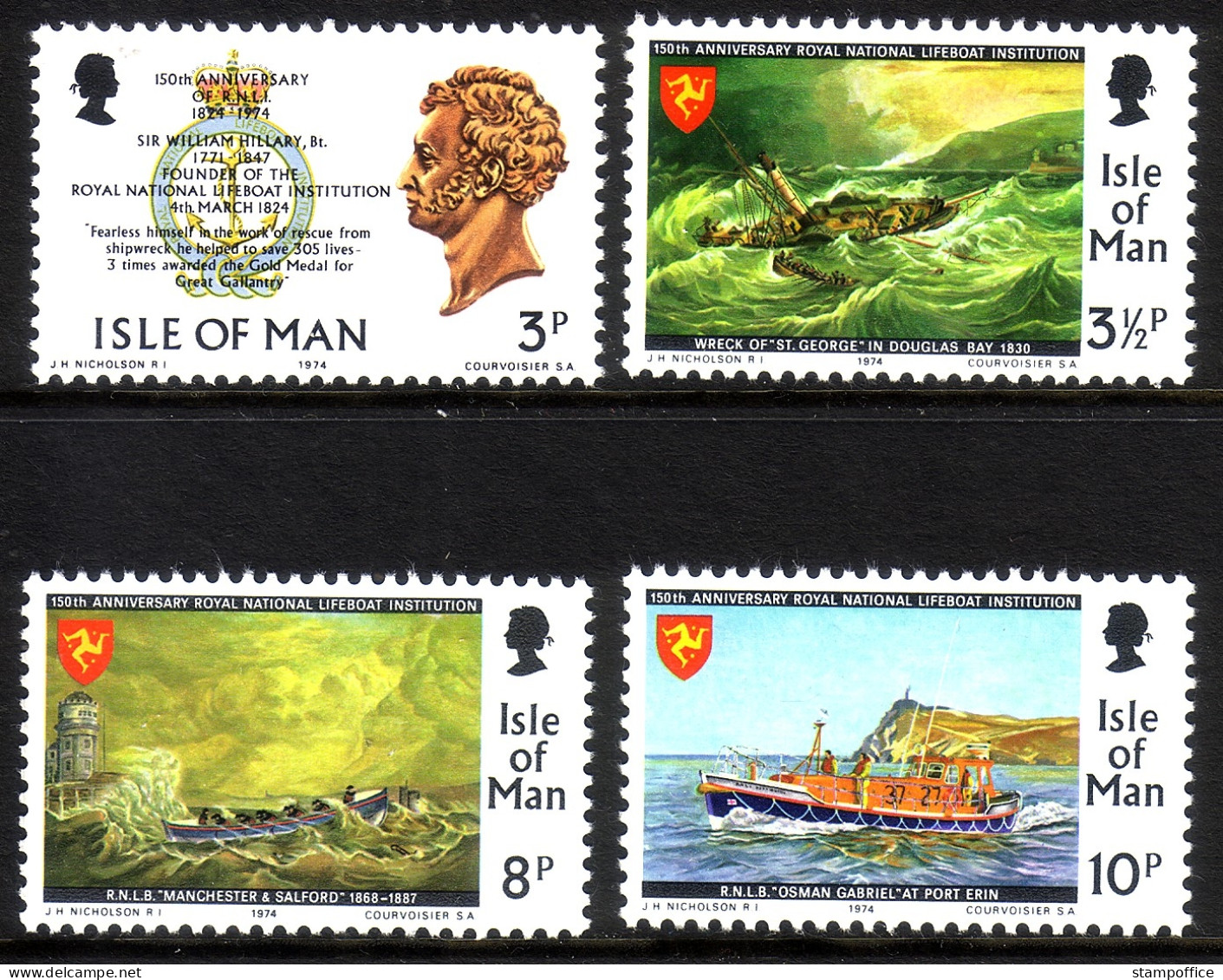 ISLE OF MAN MI-NR. 36-39 POSTFRISCH(MINT) KÖNIGLICH NATIONALE LEBENSRETTUNGSGESELLSCHAFT - Isle Of Man