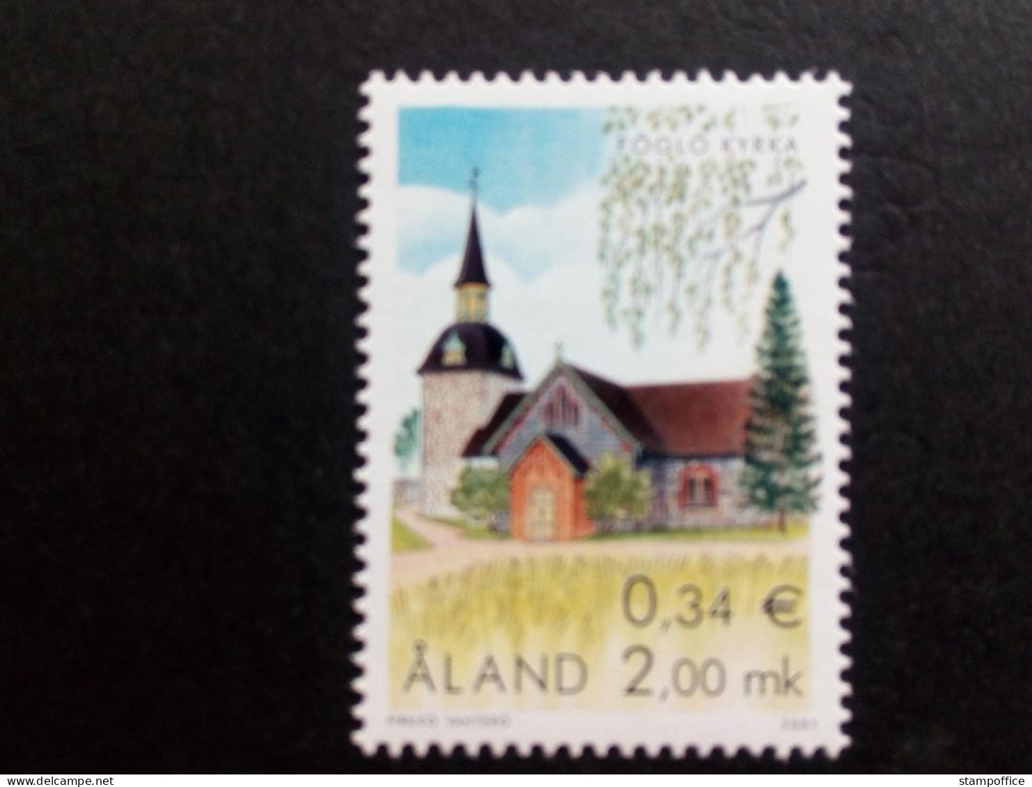 ALAND MI-NR. 197 POSTFRISCH(MINT) KIRCHE 2001 - Ålandinseln