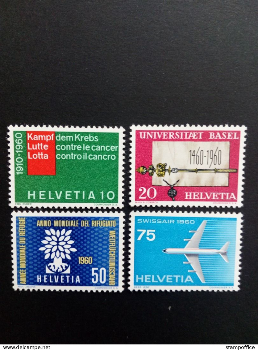 SCHWEIZ MI-NR. 692-695 POSTFRISCH(MINT) JAHRESEREIGNISSE 1960 DÜSENFLUGZEUG - Nuovi