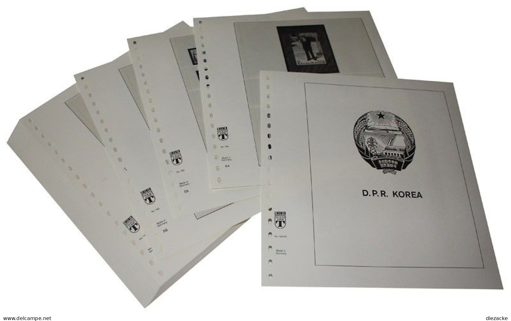 Lindner-T Nordkorea 1999-2001 Vordrucke Neuware (Ga - Pre-printed Pages