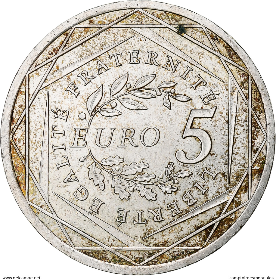 France, 5 Euro, Semeuse, 2008, Monnaie De Paris, Argent, TTB - France