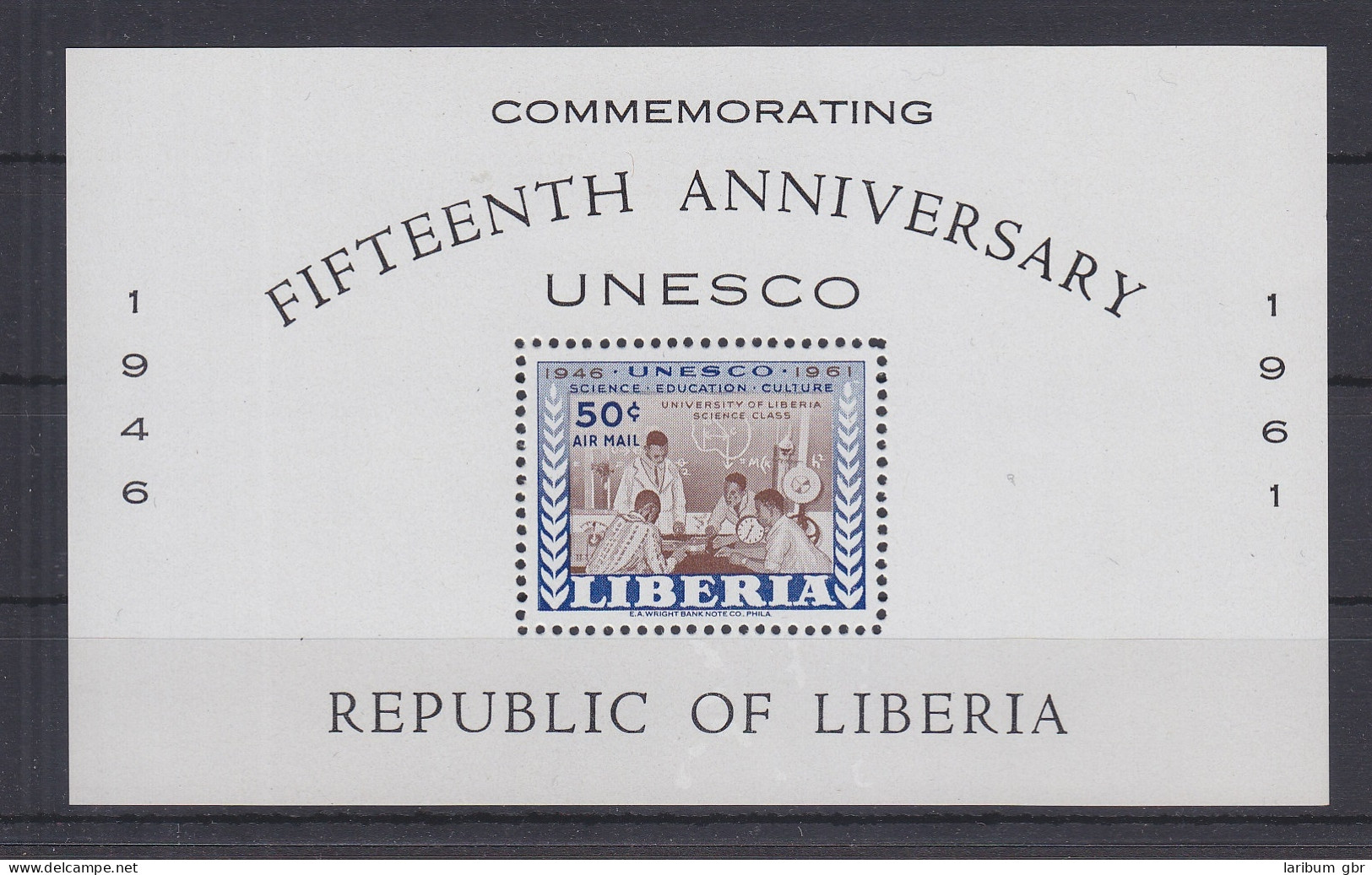 Liberia Block 20 Mit 566 Postfrisch Unesco Wissenschaft, Liberia MNH #GE078 - Liberia