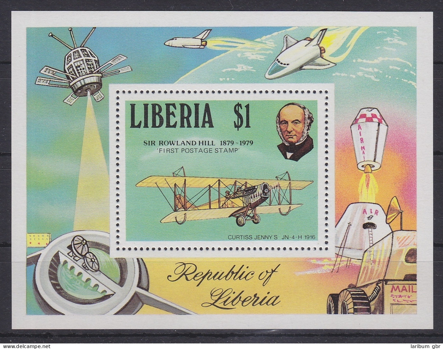 Liberia Block 93A Mit 1104 Postfrisch Flugzeug Luftfahrt, Liberia MNH #GE074 - Liberia