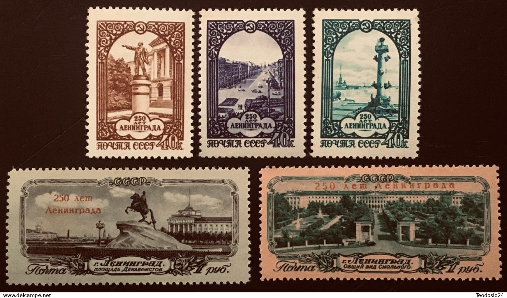 Russie 1957 Y&T : 1924 A 1928 ** - Unused Stamps
