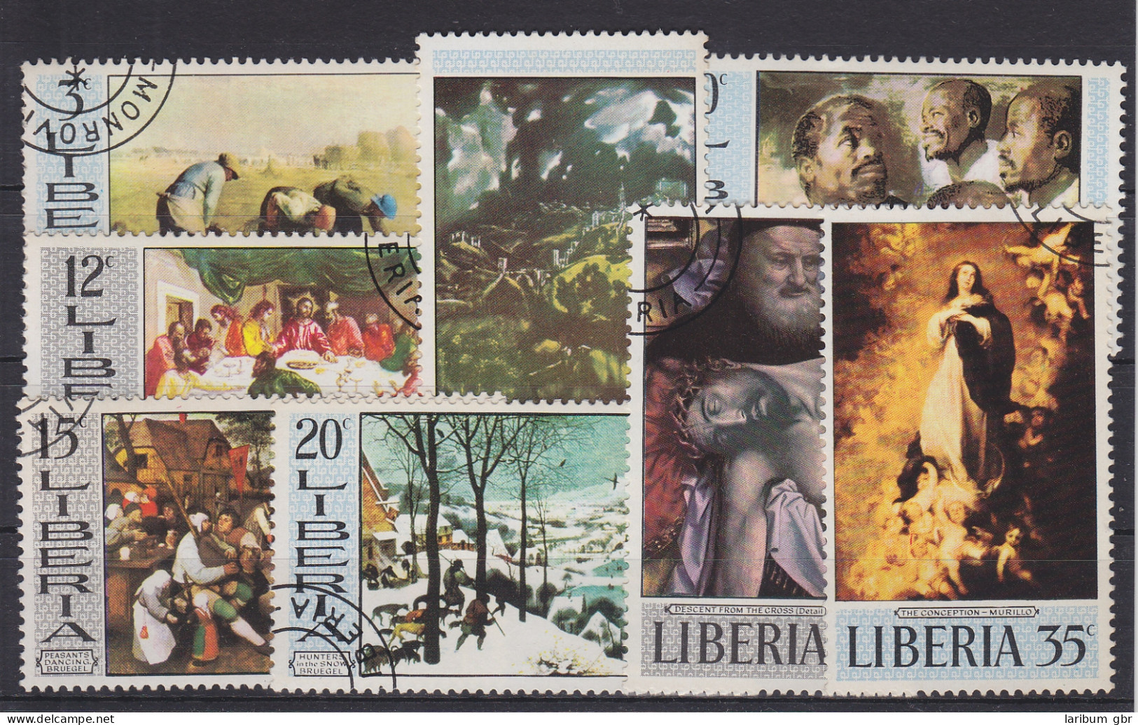 Liberia 729-736 Gestempelt Gemälde Malerei, Used #GE155 - Liberia