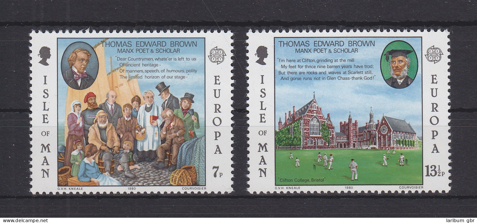 GB Isle Of Man 164-165 Postfrisch Europa Cept Berühmte Persönlichkeiten #GE321 - Other & Unclassified