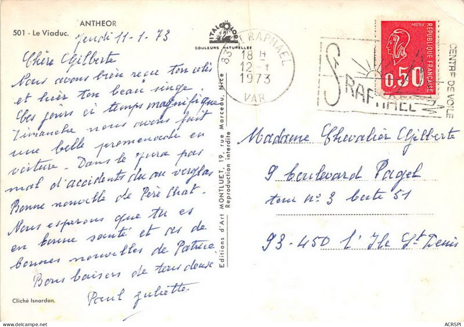 ANTHEOR Le Viaduc 29(scan Recto-verso) MA1517 - Antheor