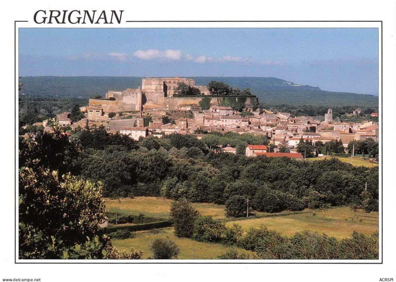 GRIGNAN Dresse Sur Une Butte Rocheuse Le Chateau Domine Le Bourg Rendu Celebre 10(scan Recto-verso) MA1516 - Grignan