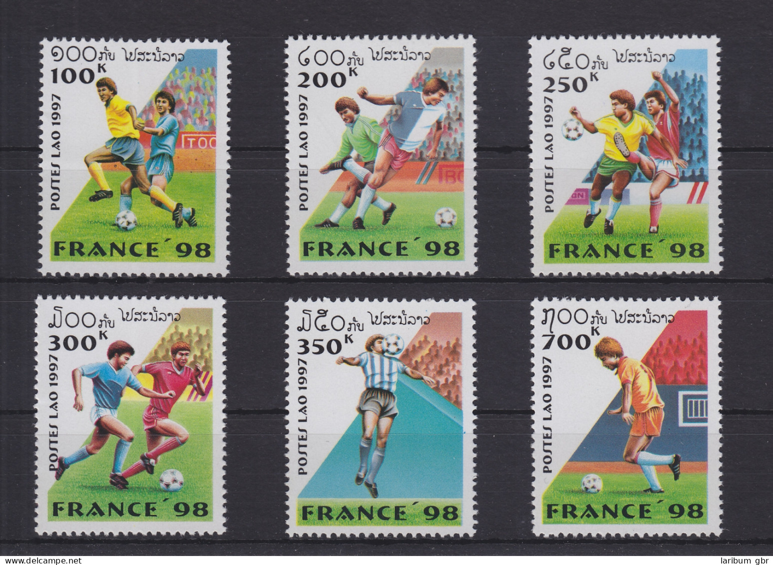 Laos 1593-1598 Postfrisch Fußball - Weltmeisterschaft Frankreich, MNH #GE181 - Laos