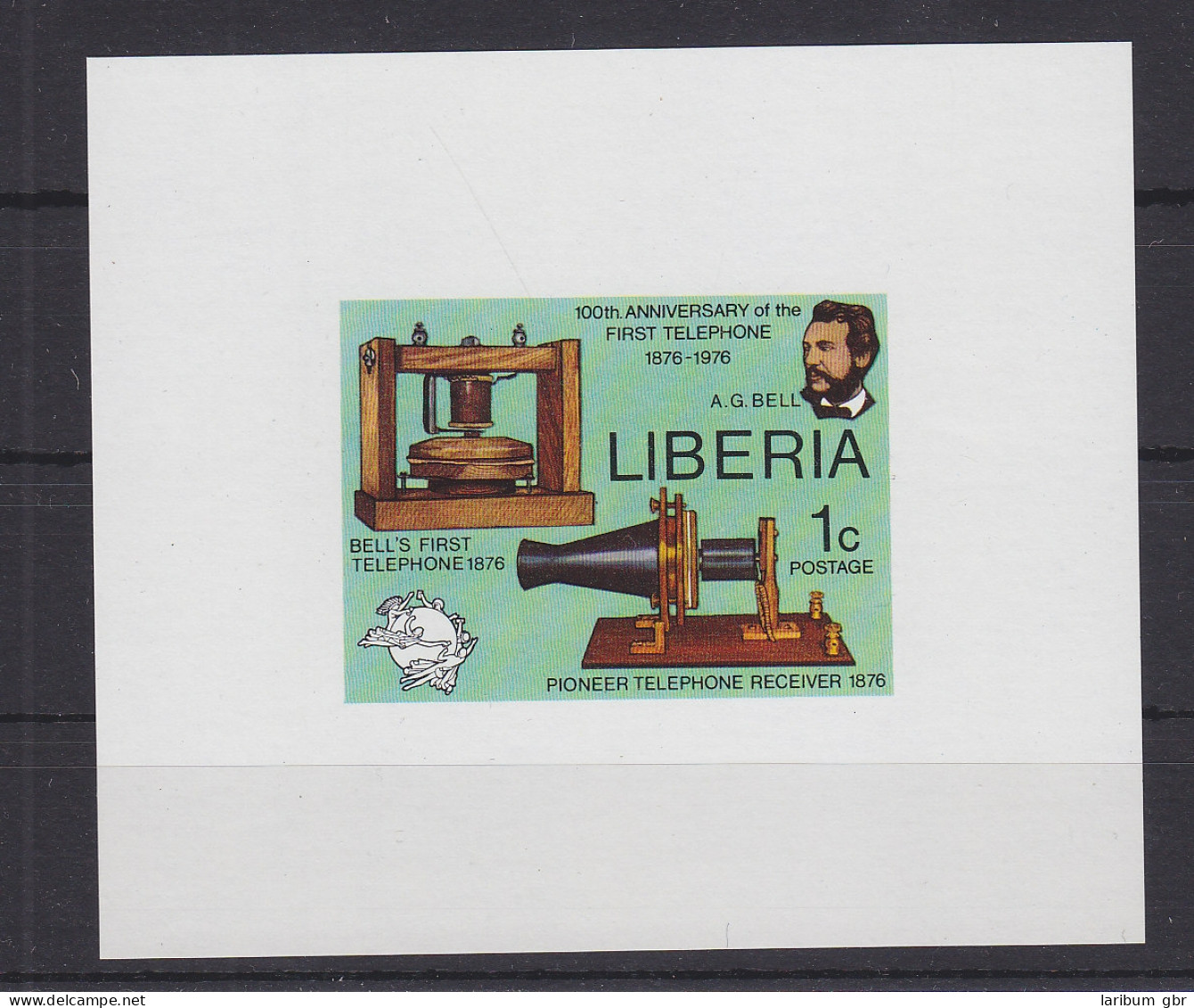 Liberia Block 81B Mit 1003 Postfrisch 100 Jahre Telefon, MNH #GE253 - Liberia