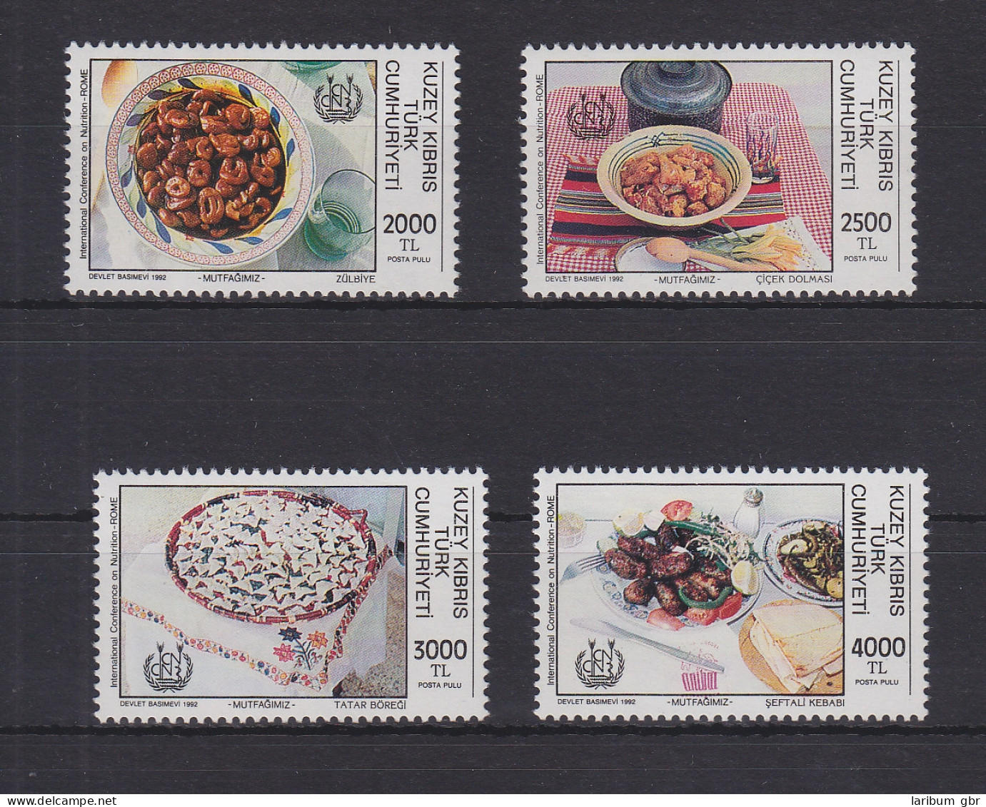 Türkisch-Zypern 347-350 Postfrisch Ernährung, Cyprus MNH #GE111 - Usados