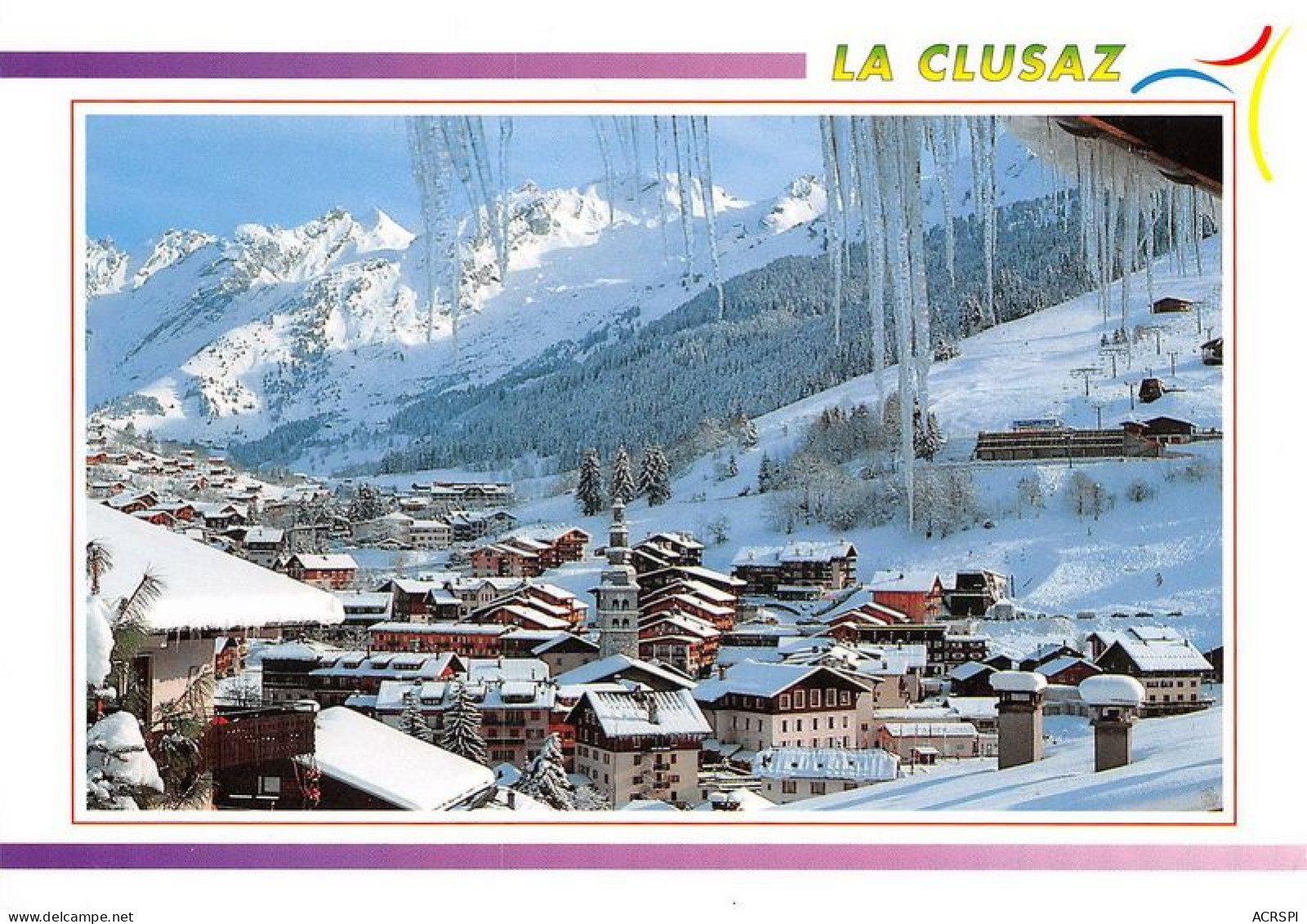 LA CLUSAZ Echappee Sur Le Village Et La Chaine Des Aravis 11(scan Recto-verso) MA1537 - La Clusaz