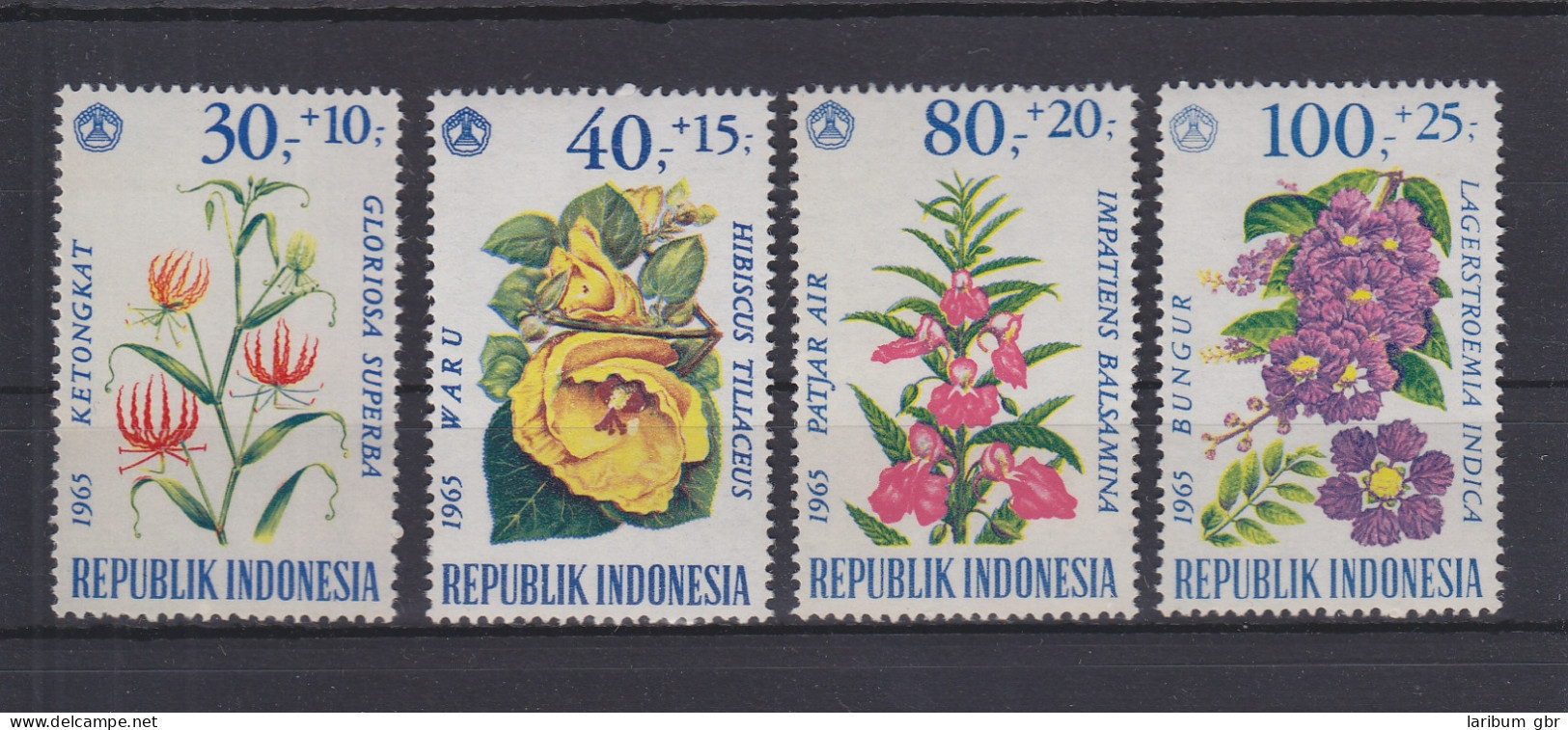 Indonesien 499-502 Postfrisch Blumen, Indonesia MNH #GE127 - Indonesia