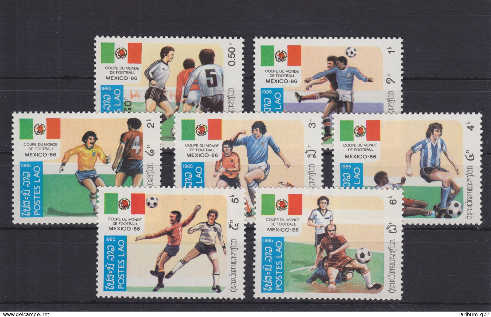 Laos 813-819 Postfrisch Fußballweltmeisterschaft Mexiko, MNH #GE173 - Laos