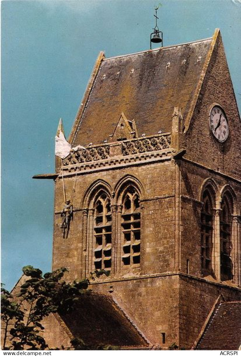 SAINTE MERE EGLISE Le Parachutiste Legendaire Suspendu Au Clocher Dans La Nuit Du 5 6 Juin 4423(scan Recto-verso) MA1557 - Sainte Mère Eglise