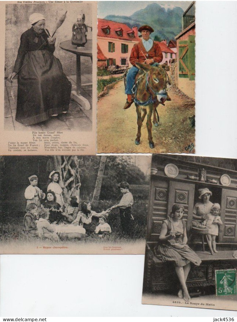 Lot De 16 Cartes Postales Anciennes - Costumes Régionaux - 5 - 99 Postcards