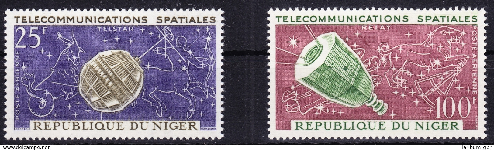 Niger 59-60 Postfrisch Weltraum Fernmeldewesen, MNH #RB725 - Níger (1960-...)