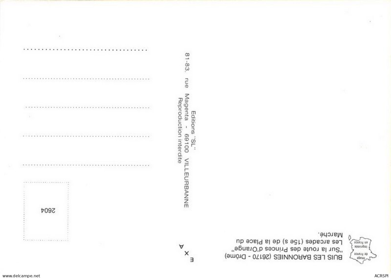 BUIS LES BARONNIES Sur La Route Des Princes D Orange Les Arcades De La Place Du Marche 21(scan Recto-verso) MA1545 - Buis-les-Baronnies