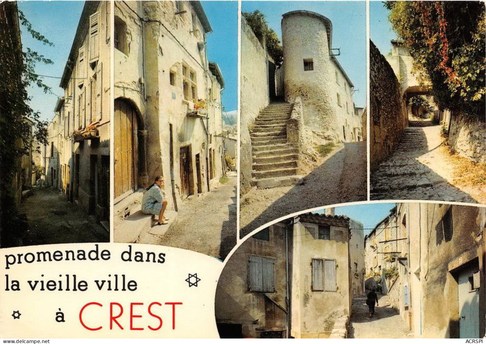 CREST La Vieille Ville 4(scan Recto-verso) MA1544 - Crest