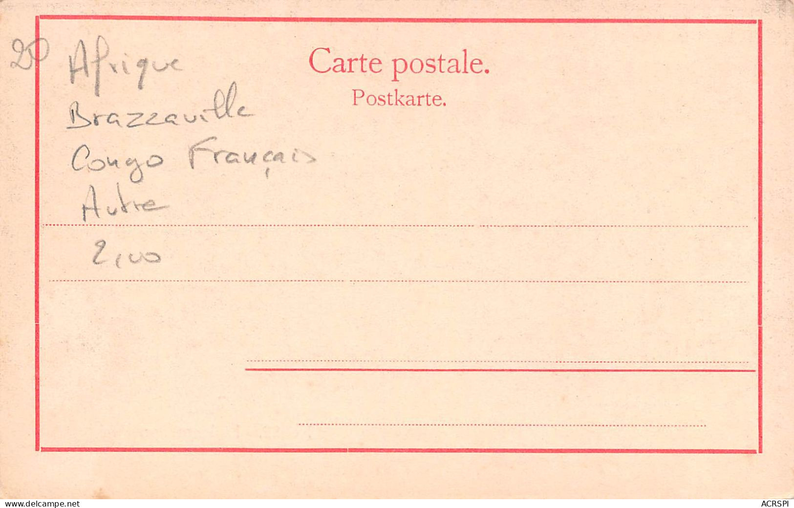 CONGO Français La Plantation Du Lac CAIJO  17 (scan Recto Verso)MA1542BIS - Congo Francese