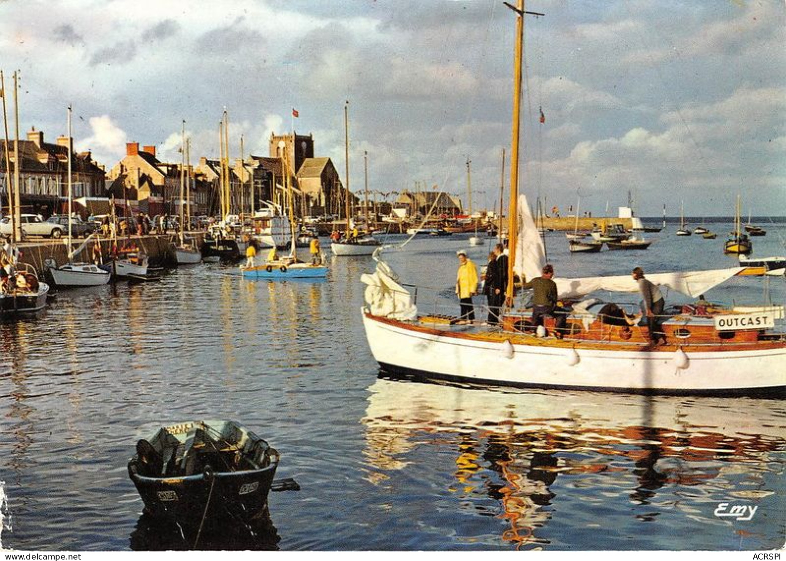 BARFLEUR Le Soir A La Rentree Des Yachts 20(scan Recto-verso) MA1577 - Barfleur