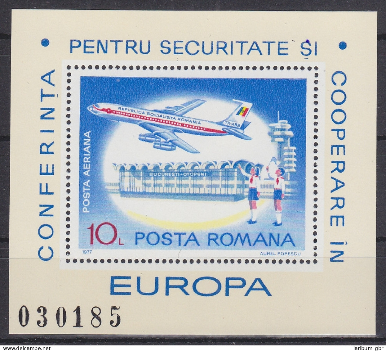 Rumänien Block 143 Mit 3437 Postfrisch Flugzeuge, Romania MNH #RA235 - Other & Unclassified