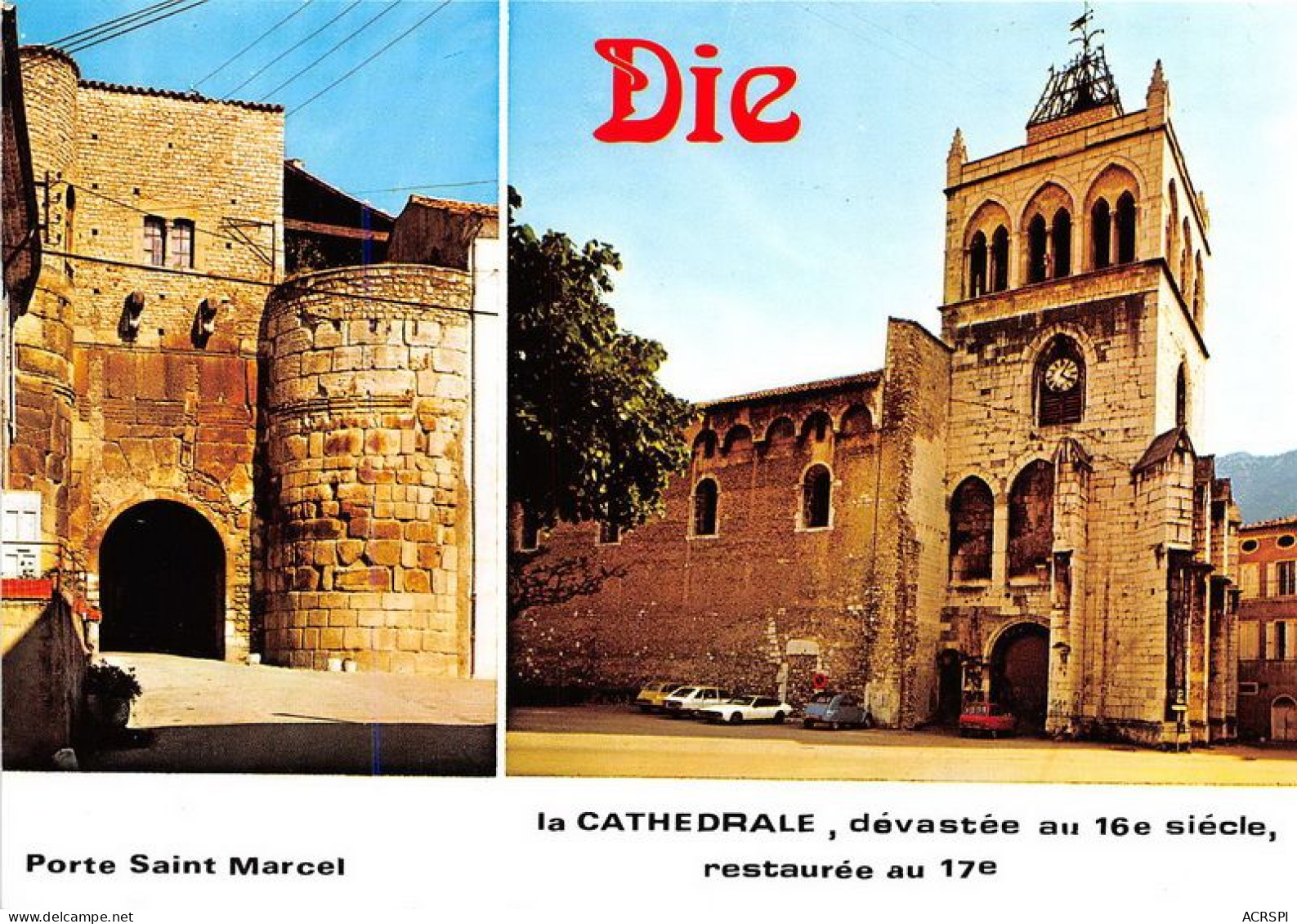 DIE Cathedrale Et Porte Saint Marcel 8(scan Recto-verso) MA1568 - Die