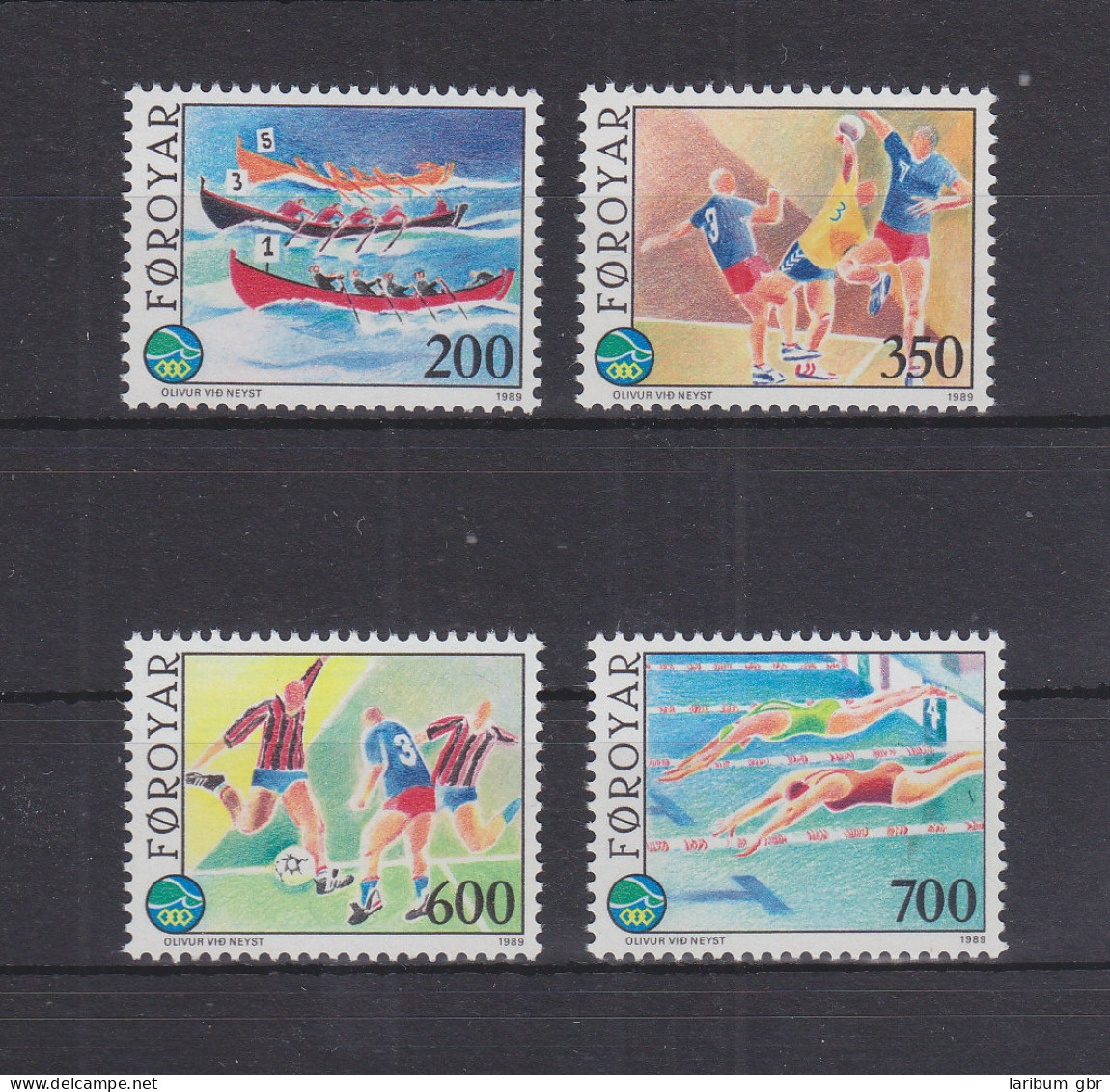 Färöer Inseln 186-189 Postfrisch Sport, Denmark MNH #RA211 - Féroé (Iles)
