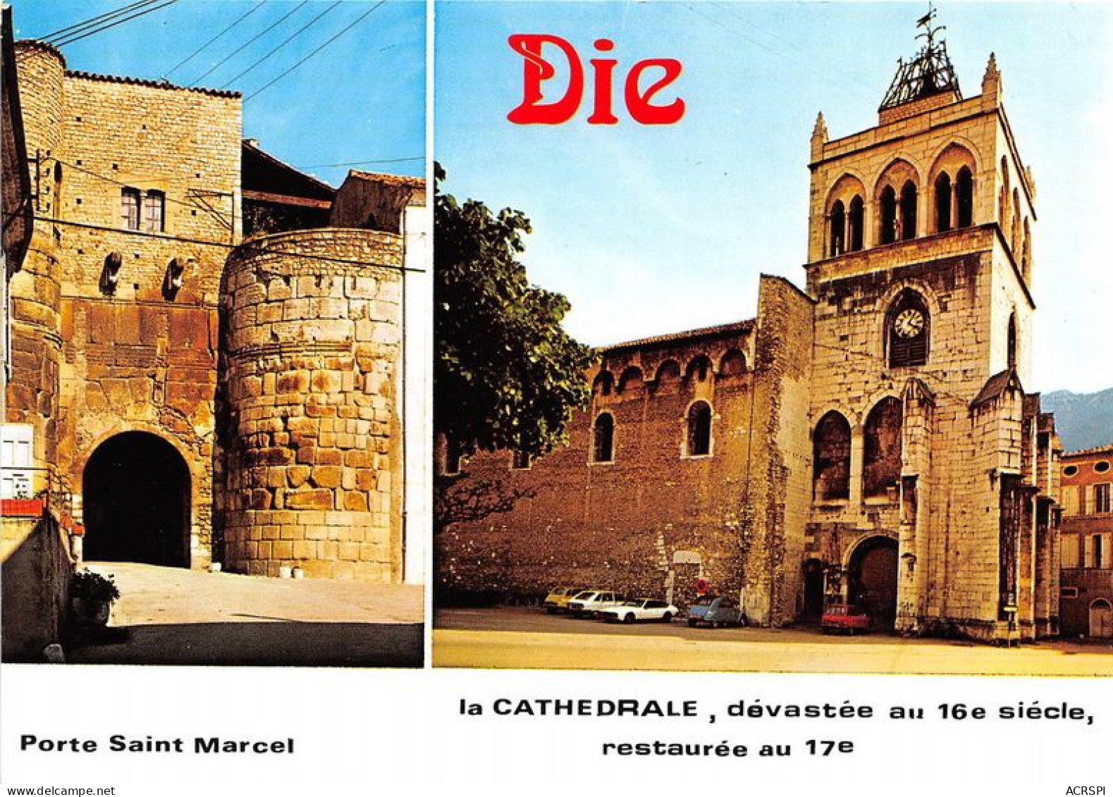 DIE Cathedrale Et Porte Saint Marcel 22(scan Recto-verso) MA1568 - Die