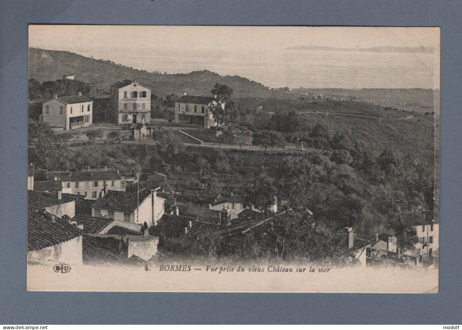 CPA - 83 - Bormes - Vue Prise Du Vieux Château Sur La Mer - Non Circulée - Bormes-les-Mimosas