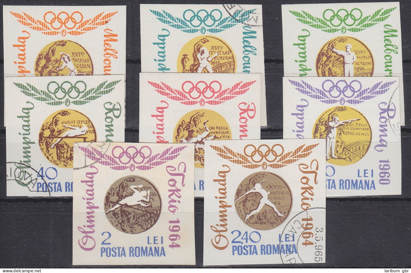 Rumänien 2353-2360 Gestempelt Rumänische Goldmedaillengewinner 1956-1964 #RA087 - Otros & Sin Clasificación