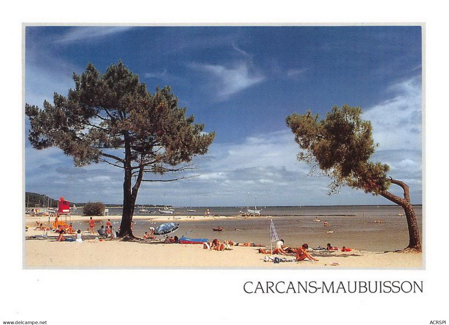 CARCANS MAUBUISSON Plage De Maubuisson Sur Le Plus Grand Lac De France 29(scan Recto-verso) MA1564 - Carcans