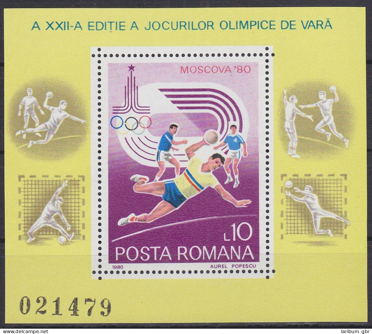 Rumänien Block 171 Mit 3739 Postfrisch Olympische Spiele, Romania MNH #RA267 - Otros & Sin Clasificación