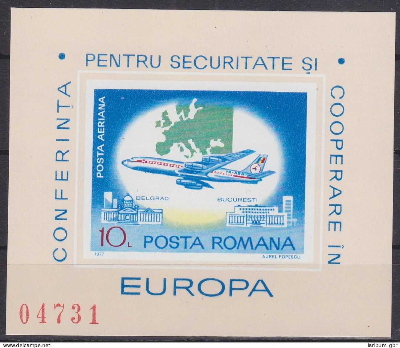 Rumänien Block 144 Mit 3438 Postfrisch Flugzeuge, Romania MNH #RA237 - Other & Unclassified