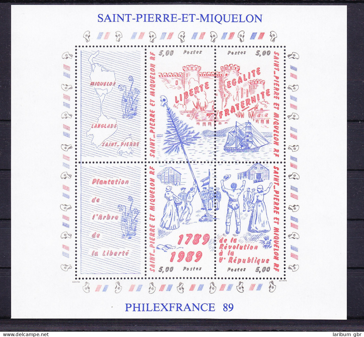 Saint-Pierre Und Miquelon Block 2 Mit 575-578 Postfrisch #RE417 - Otros & Sin Clasificación