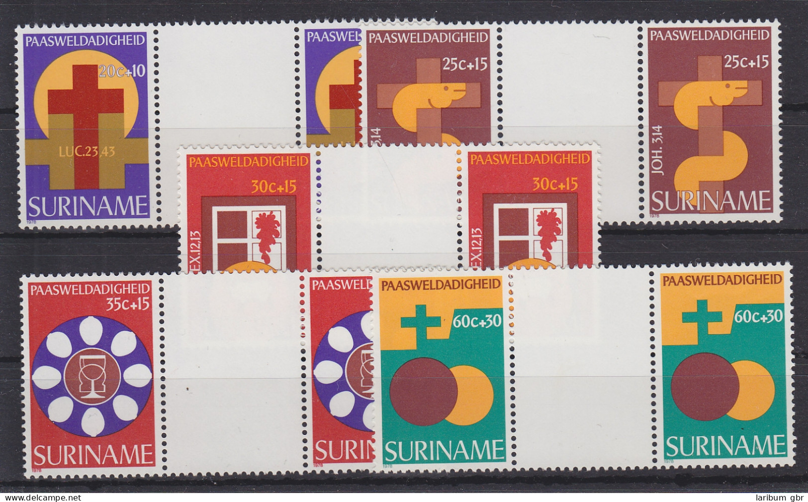 Suriname 818-822 Postfrisch MNH, Ostern Easter #RA012 - Surinam