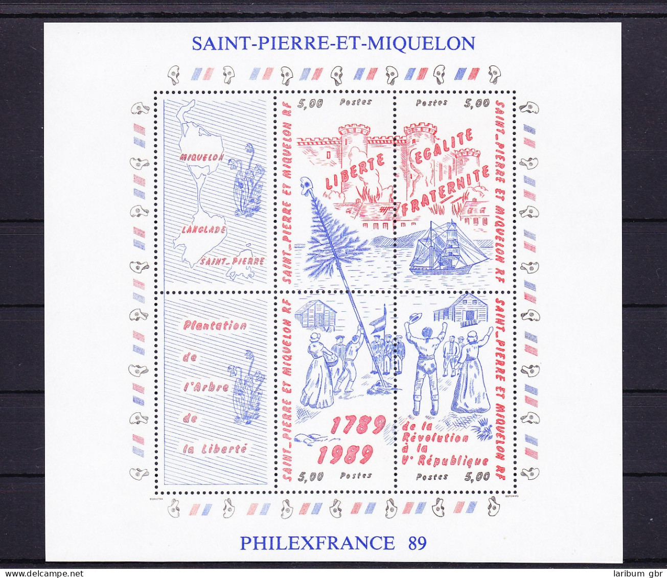 Saint-Pierre Und Miquelon Block 2 Mit 575-578 Postfrisch #RE418 - Sonstige & Ohne Zuordnung